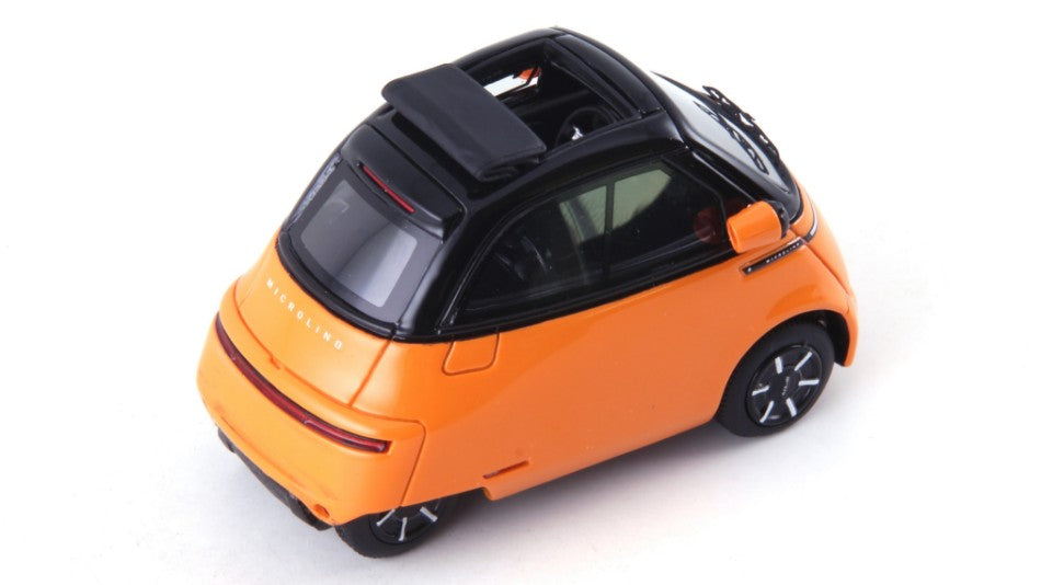 Microlino "urban" (open Roof) 2024 Orange/black – Avenue43 1:43