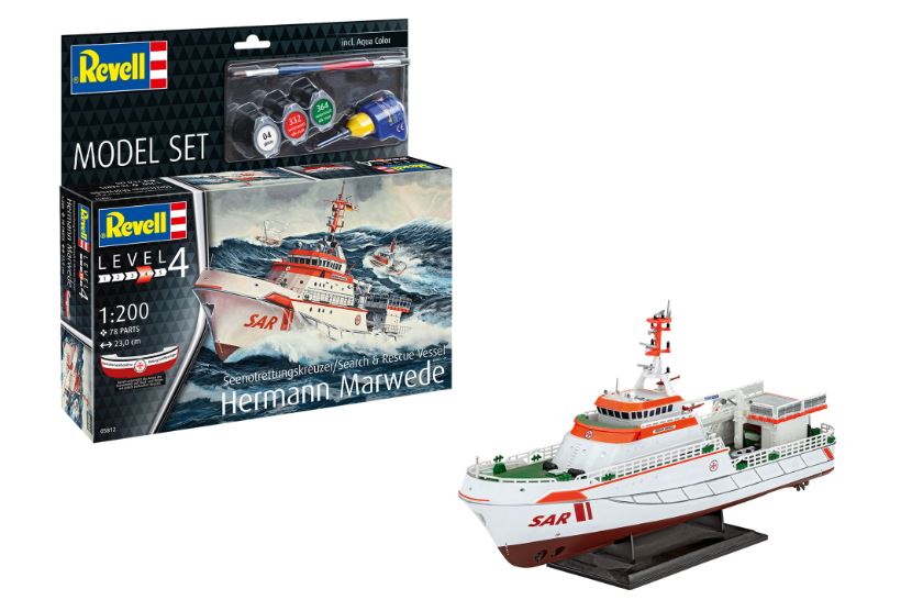 Model Set Search & Rescue Vessel Hermann Marvede Kit – Revell 1:200