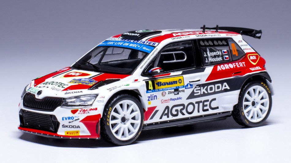 Skoda Fabia RALLY2 E N.4 Barum Rally 2022 Kopecky-hlousek – Ixo Model 1:43