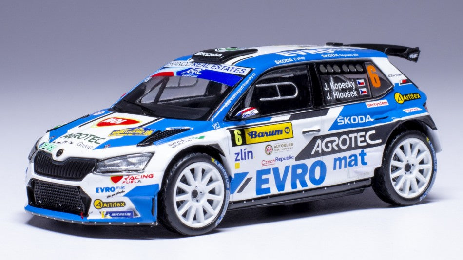 Skoda Fabia RALLY2 E N.6 Barum Rally 2021 Kopecky-hlousek – Ixo Model 1:43