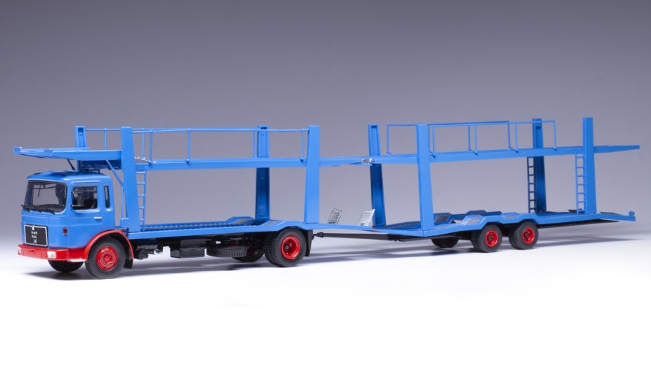 Man Autotransporter 1970 Blue – Ixo Model 1:43