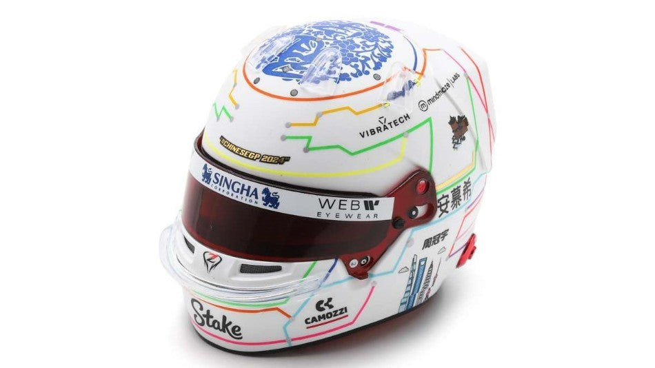 Helmet Zhou Guanyu 2024 Chinese GP – Spark Model 1:5