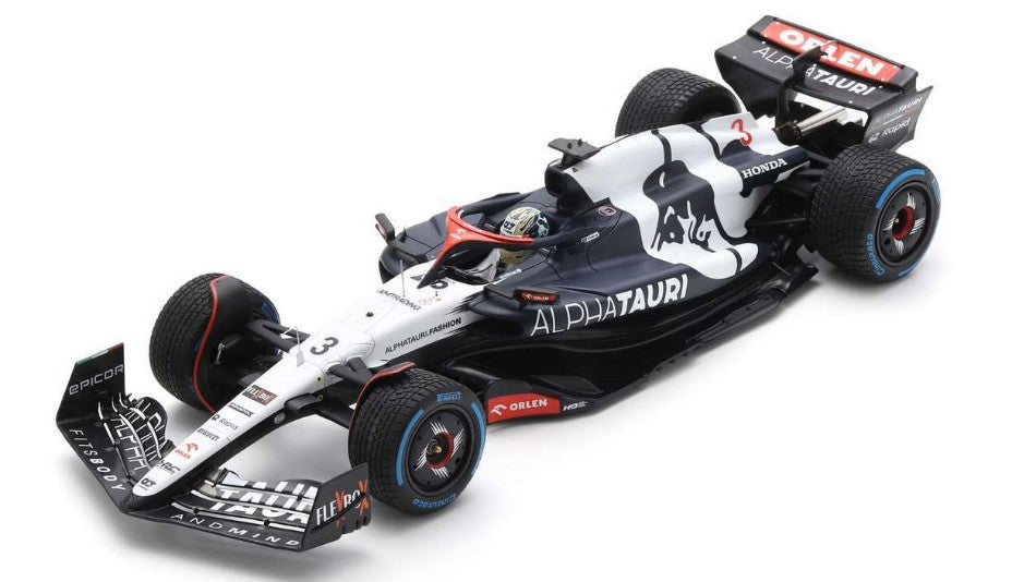 Alpha Tauri N.3 10th Belgian GP 2023 Sprint Race W/wet Tyres D.RICCIARDO – Spark Model 1:18