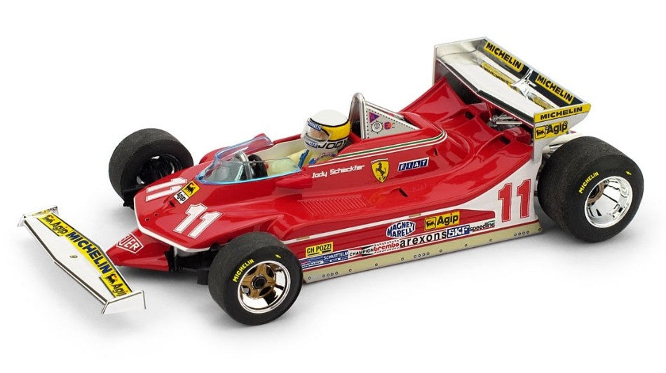 Ferrari 312 T4 J.SCHECKTER 1979 N.11 Winner Monaco GP + Pilota – Brumm 1:43