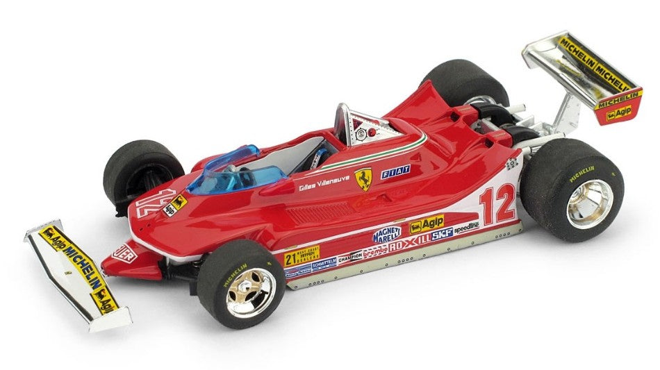 Ferrari 312 T4 Gilles Villeneuve 1979 N.12 Winner USA Ovest GP – Brumm 1:43