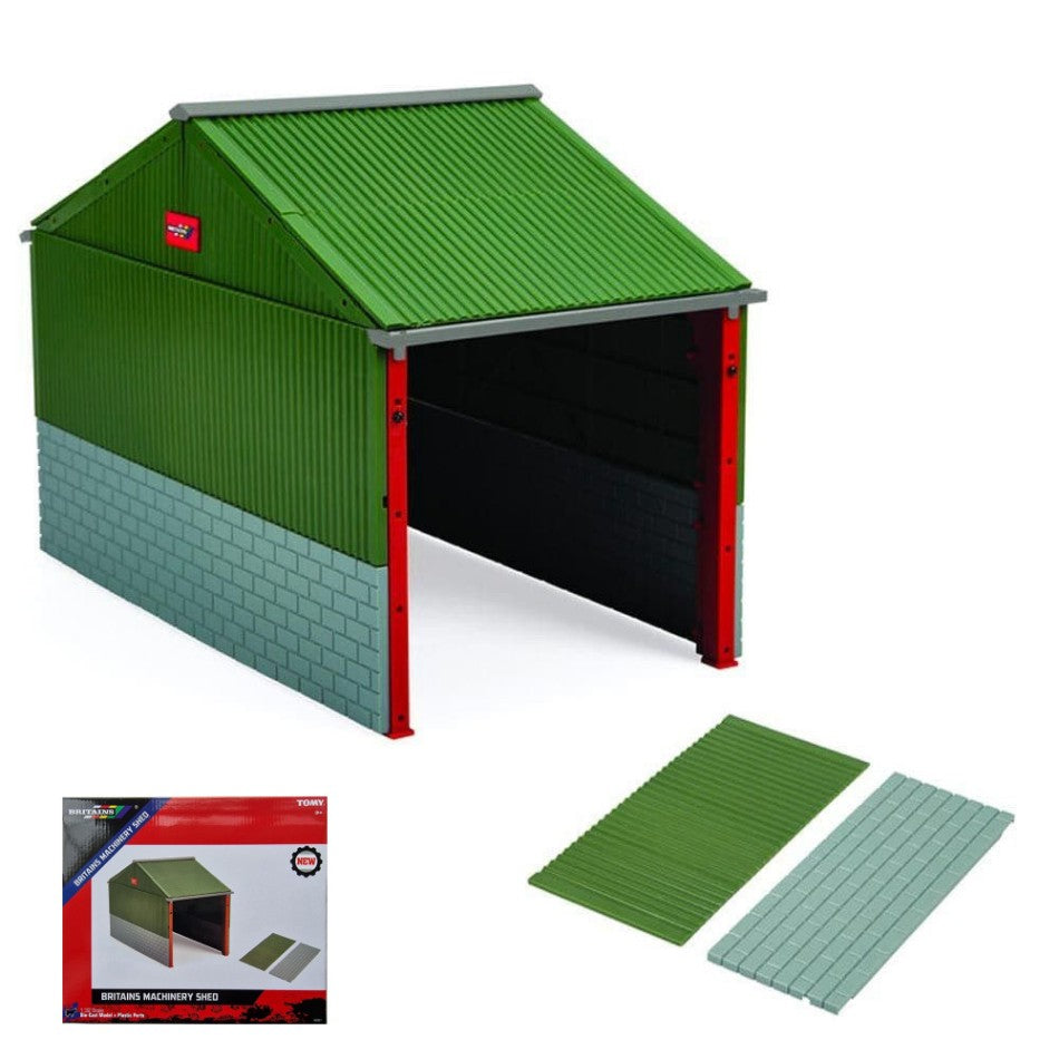 Ricovero Macchine Britians Machinery Shed – Britains 1:32