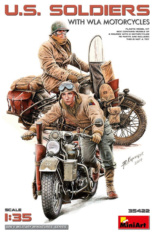 U.S.SOLDIERS W/wla Motorcycles Kit – Miniart 1:35