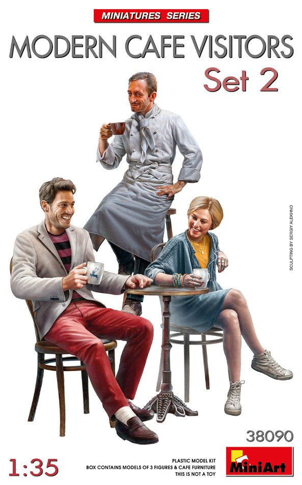 Modern Cafe Visitors Set 2 Kit – Miniart 1:35