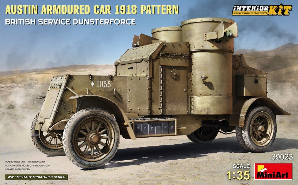 Austin Armoured Car 1918 Pattern British Service Dunsterforce Kit – Miniart 1:35