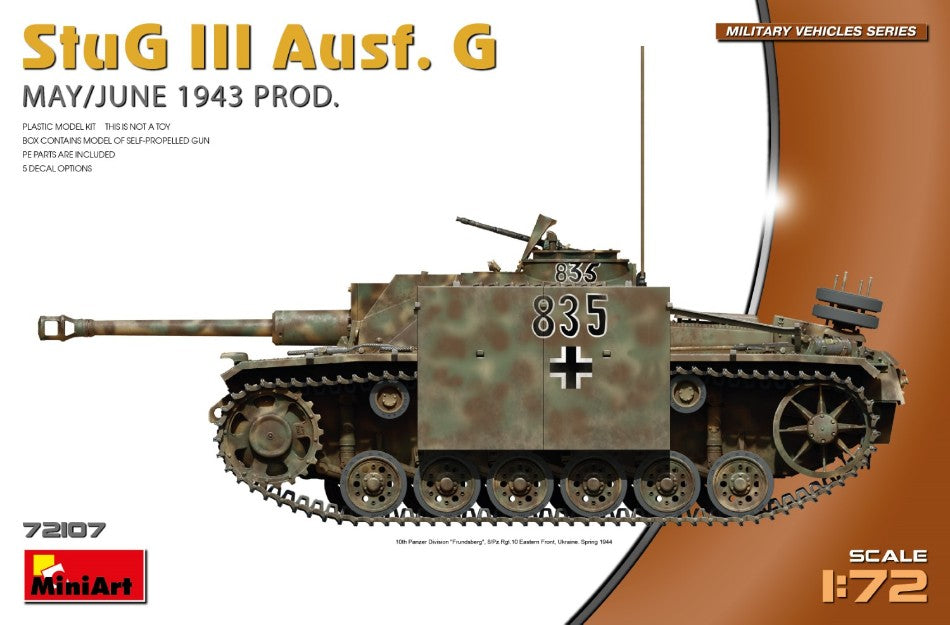 Stug Iii Ausf.g May/june 1943 Prod.kit – Miniart 1:72
