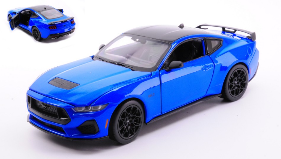 Ford Mustang Coupe' 2024 Met.blue – Welly 1:24