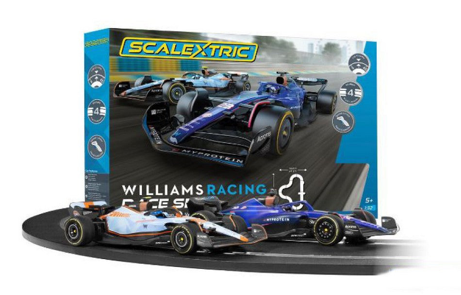 Pista Williams Racing Set 191x132 Cm - Track Length Cm 484 – Scalextric 1:32