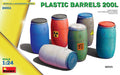 Plastic Barrels 200 Lt Kit – Miniart 1:24