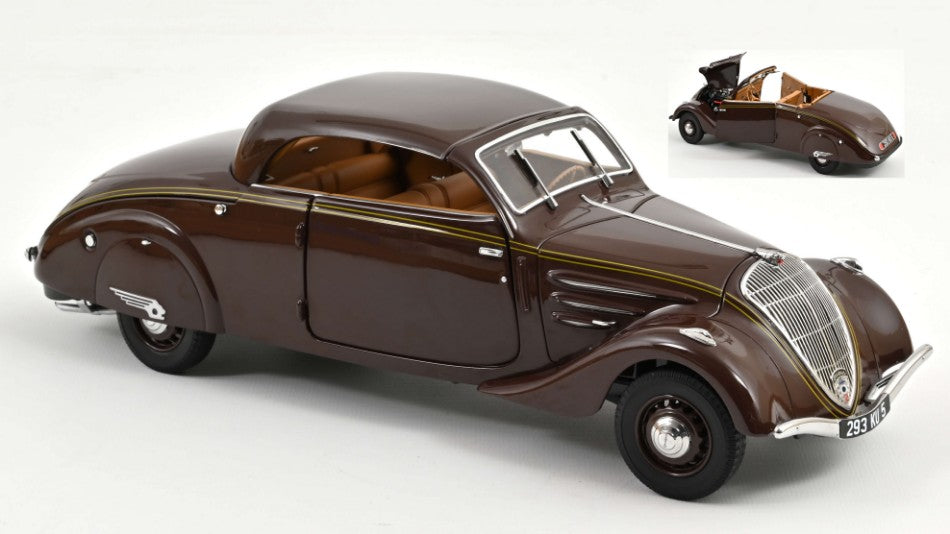 Peugeot 402 Eclipse 1937 Chocolate 1:18 – Norev