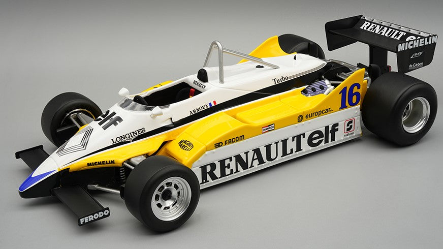 Renault RE30B Winn.italy GP 1982 Arnoux C/vetrina – Tecnomodel 1:18