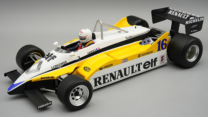 Renault RE30B N.16 Winn.french GP 1982 R.ARNOUX C/vetrina – Tecnomodel 1:18