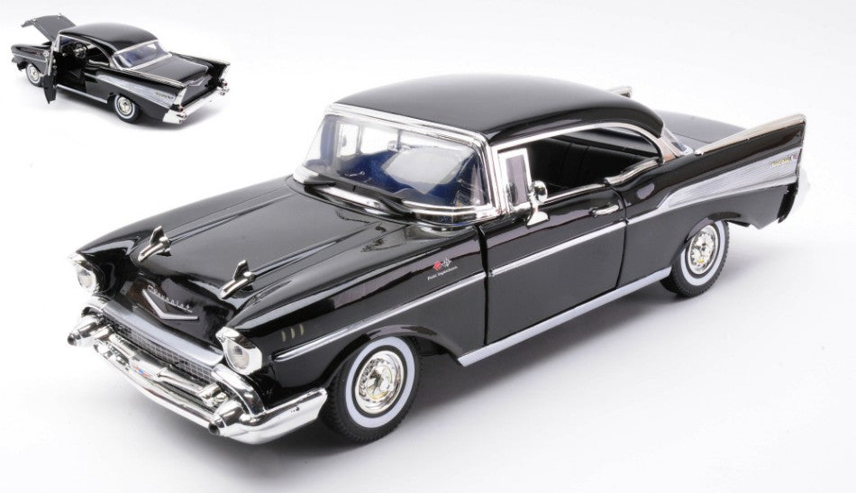 Chevrolet Bel Air Hardtop 1957 Black – MotorMax 1:18