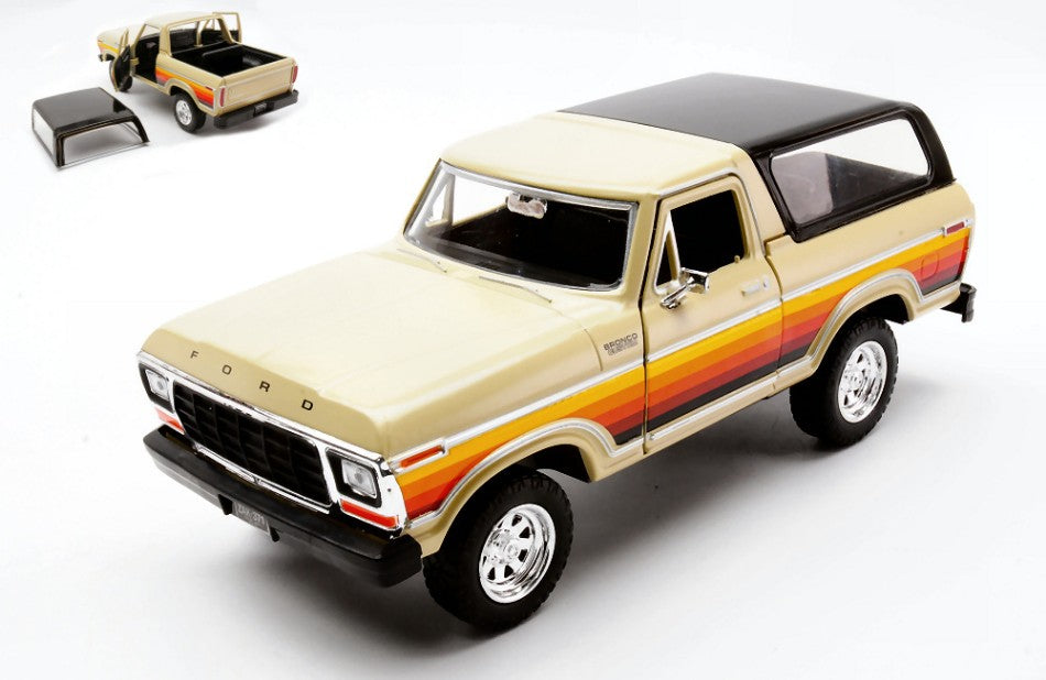 Ford Bronco Hard Top 1978 Beige – MotorMax 1:24