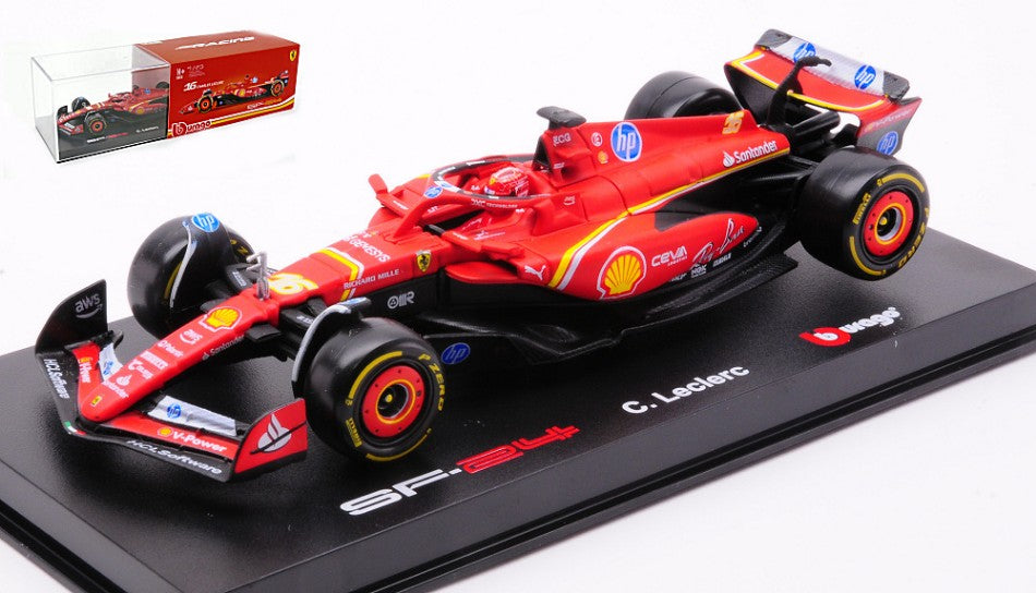 Ferrari SF-24 N.16 F1 2024 Charles Leclerc Signature – Burago 1:43