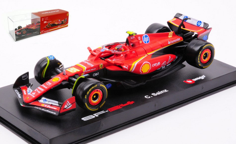 Ferrari SF-24 N.55 F1 2024 Carlos Sainz Signature – Burago 1:43