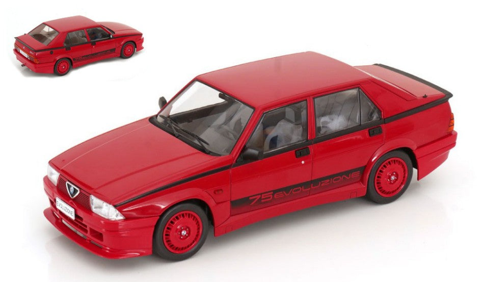 Alfa Romeo 75 Turbo Evoluzione 1987 Red – ModelCarGroup 1:18