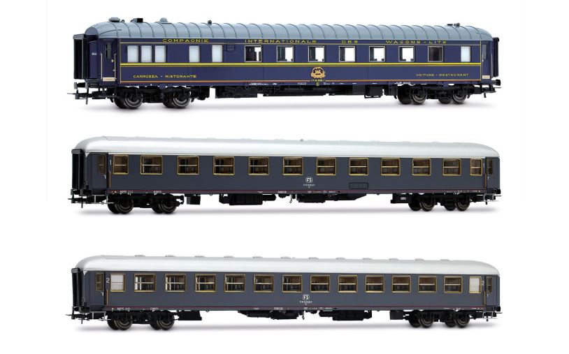 Fs 3 Carrozze RISTORANTE,1a Classe, 2a Classe Rapido 904-905 Ep.iva – Rivarossi 1:87