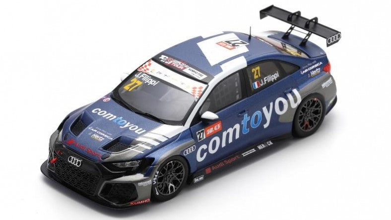 Audi Rs 3 Lms N.127 7th Race 2 World Tour Macau 2023 John Filippi – Spark Model 1:43