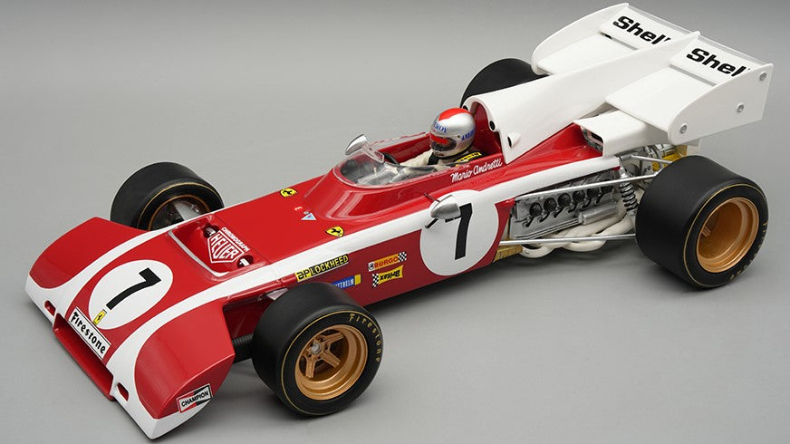 Ferrari 312 B2 South Africa GP 1972 M.ANDRETTI C/vetrina E Pilota – Tecnomodel 1:18