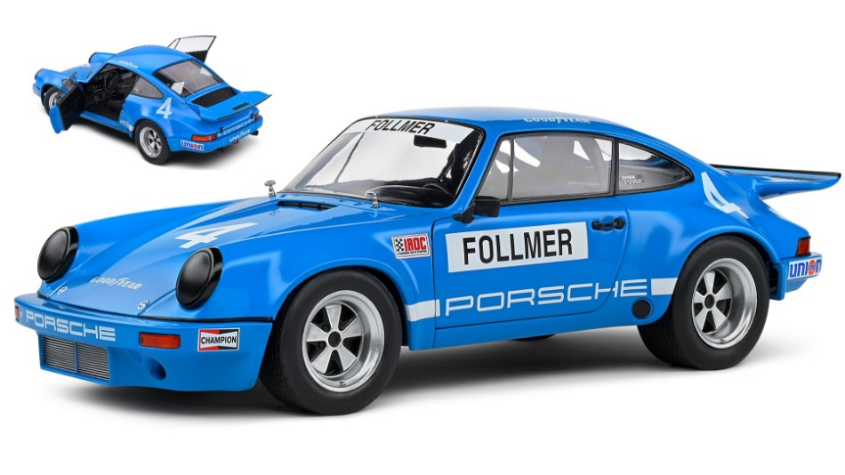 Porsche 911 Carrera 3.0 Rsr N.4 Iroc Riverside 1974 George Follmer 1:18 – Solido