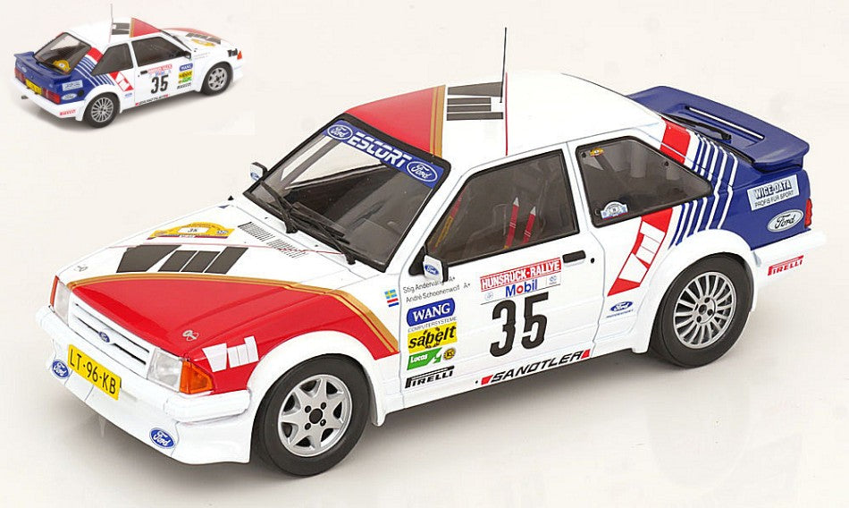 Ford Escort Mk Iii Rs Turbo N.35 Hunsr.rally 1985 Ander.-schoonen. – ModelCarGroup 1:18