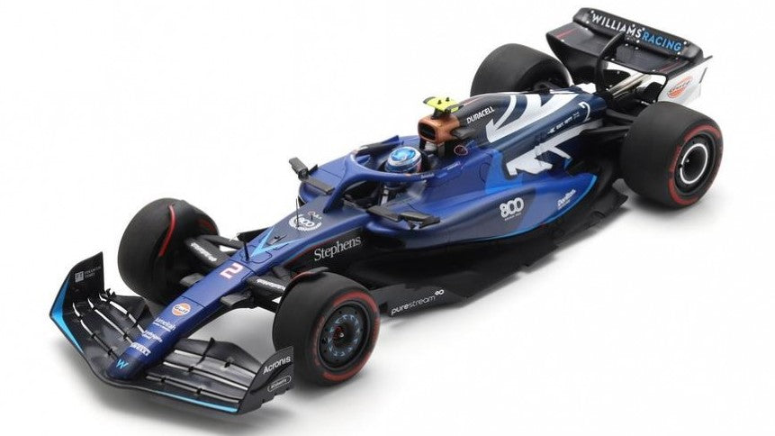 Williams F1 N.2 British GP (williams 800th Gp) Logan Sargeant – Spark Model 1:18