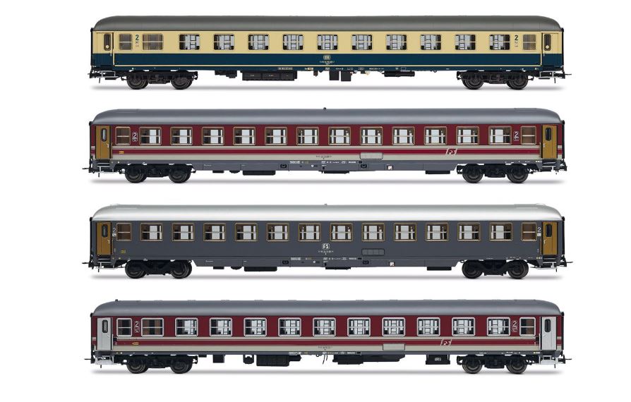 Fs Dbns 4-UNIT Carrozze Pack 2 Italia-olanda Ep.v – Rivarossi 1:87