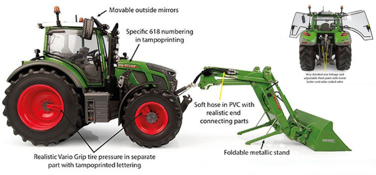 Fendt 618 Vario W/frontloader – Universal Hobbies 1:32