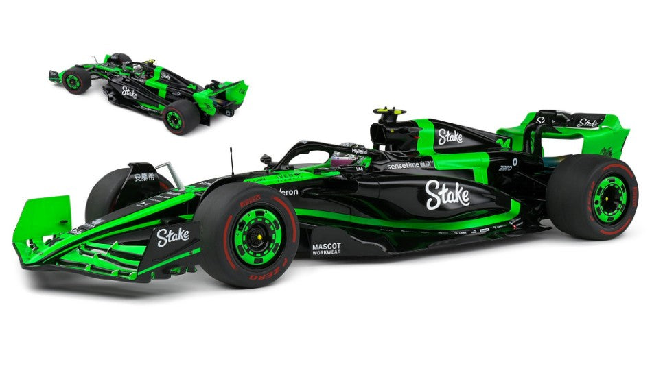 Sauber C44 Team Stake Kick N.24 Bahrain GP 2024 Zhou Guanyu – Solido 1:18