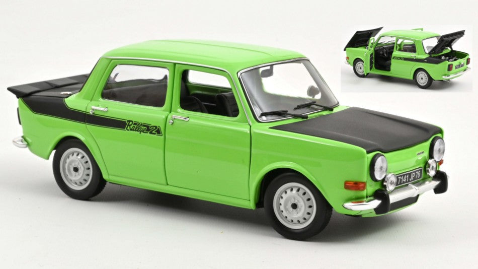 Simca 1000 Rallye 2 1976 Racing verde 1:18 – Norev