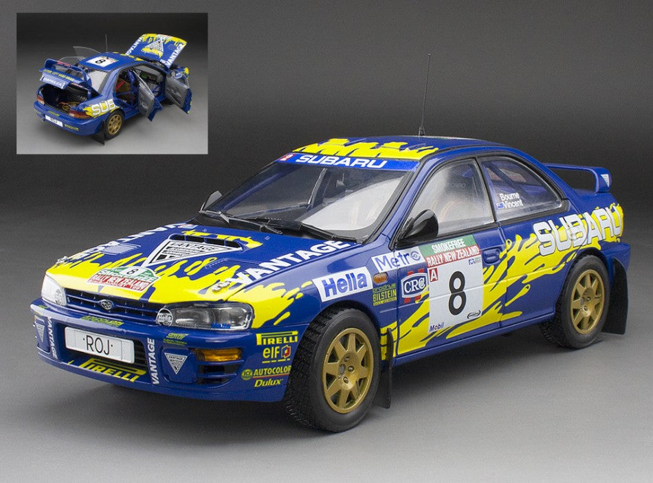 Subaru Impreza N.8 Rally New Zealand 1997 P.BOURNE-C.VINCENT – SunStar 1:18