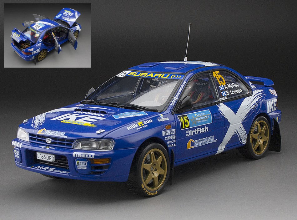 Subaru Impreza N.15 Mythical Cars Rally 2023 A.MC Rae-s.london – SunStar 1:18