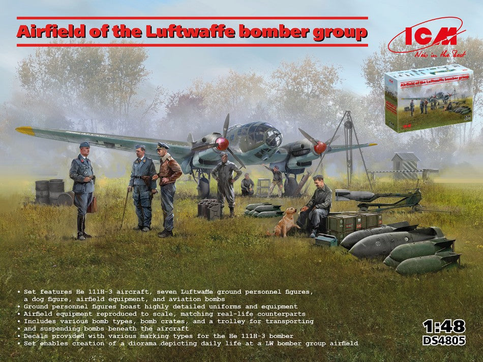 Airfield Of The Luftwaffe Bomber Group Kit – ICM 1:48