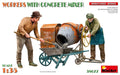 Workers With Concrete Mixer Kit – Miniart 1:35