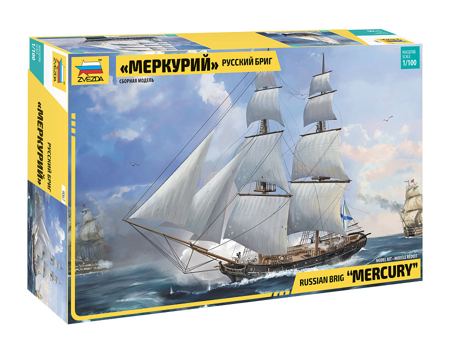 Russian Brig Merkurii 19th Cty.kit – Zvezda 1:100