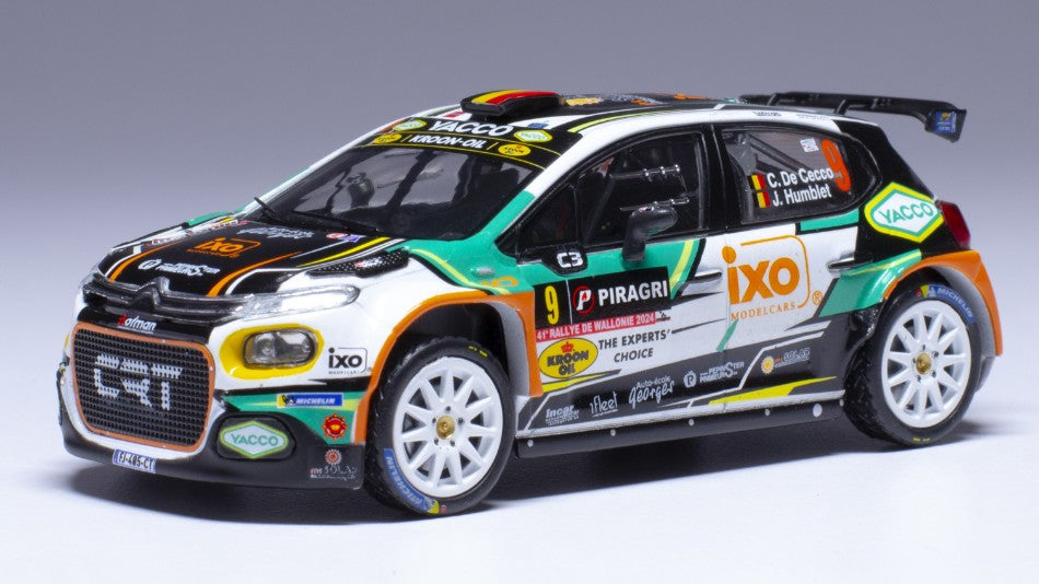 Citroen C3 RALLY2 N.9 Rally Wallonien 2024 De Cecco-humblet – Ixo Model 1:43