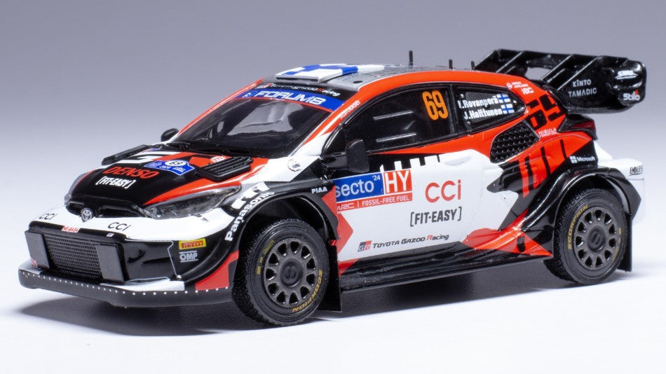 Toyota Gr Yaris WRC N.69 Rally Finland 2024 Rovanpera-halttunen – Ixo Model 1:43