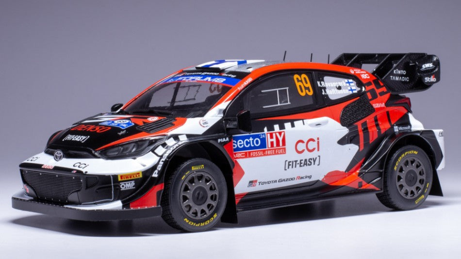 Toyota Gr Yaris Wrc N.69 Rally Finland 2024 Rovanpera/Halttunen 1:18 – Ixo Model