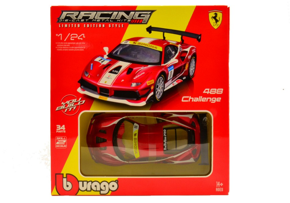 Ferrari 488 Challenge N.11 Formula Racing 2017 Kit – Burago 1:24