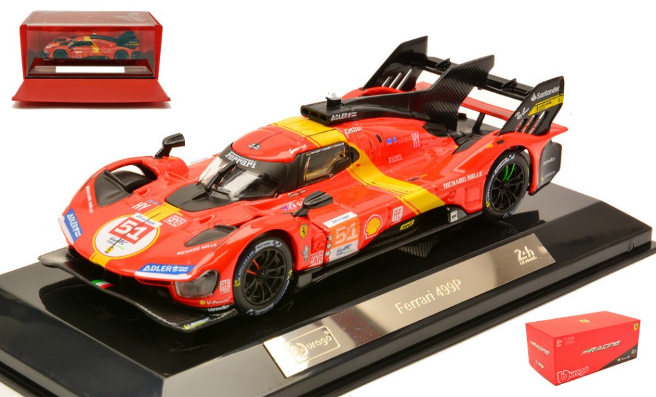 Ferrari 499P N.51 Winner Le Mans 2023 Pier Guidi/calado/giovinazzi – Burago 1:43