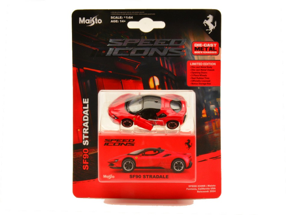 Ferrari Sf90 Stradale rosso 1:64 – Maisto