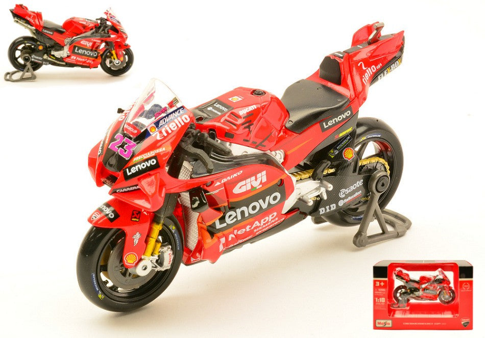 Ducati Desmosedici Lenovo Team N.23 2023 Enea Bastianini – Maisto 1:18