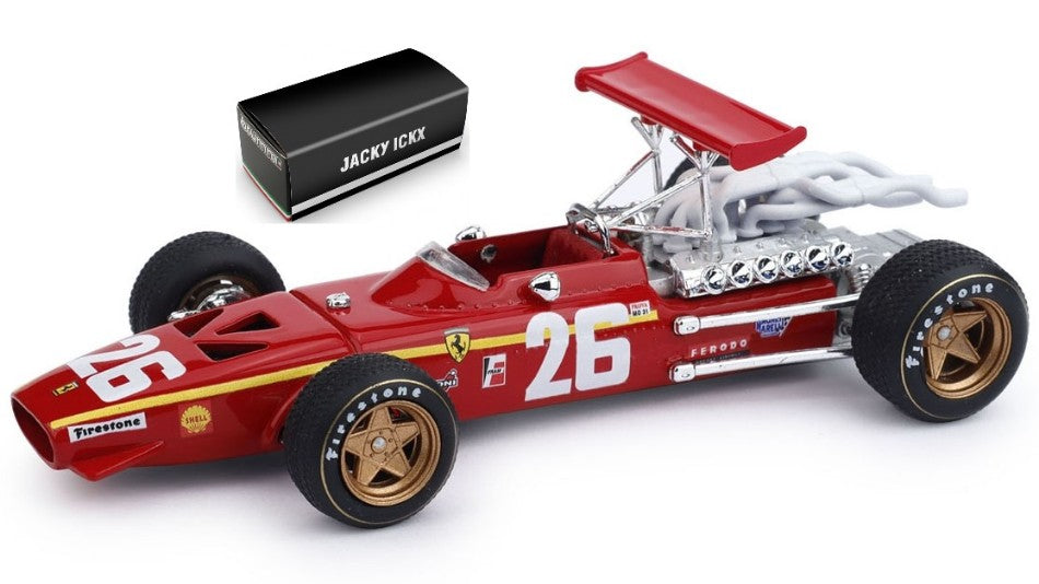 Ferrari 312 F 1 J.ICKX 1968 N.26 Winner France GP – Brumm 1:43