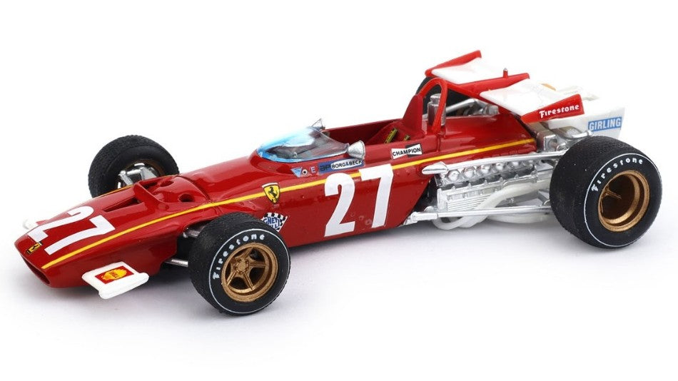 Ferrari 312 B J.ICKX 1970 N.27 8th Belgium GP – Brumm 1:43