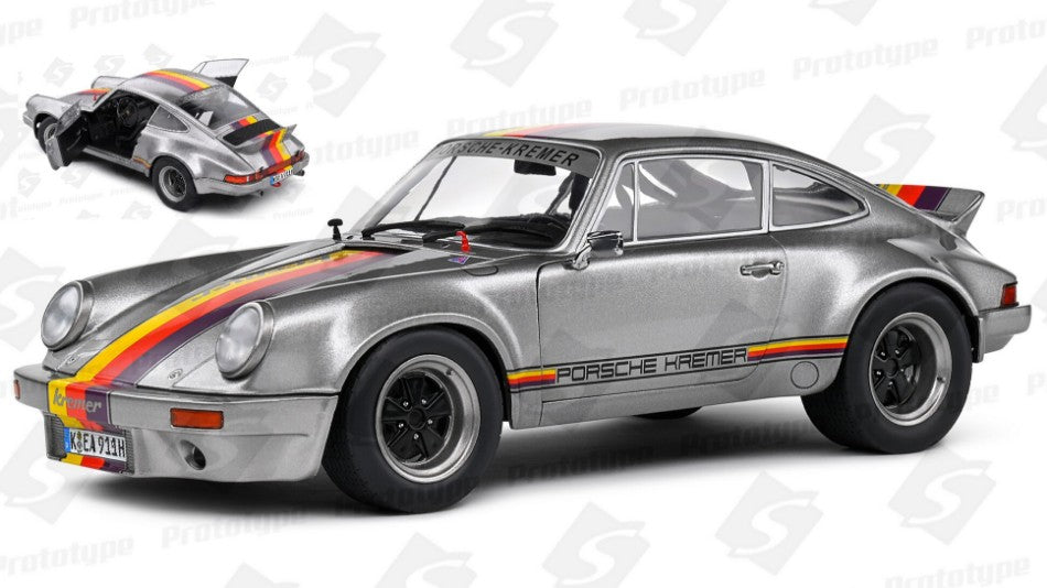 Porsche 911 930 Ksr Kremer Coupe 1973 argento 1:18 – Solido